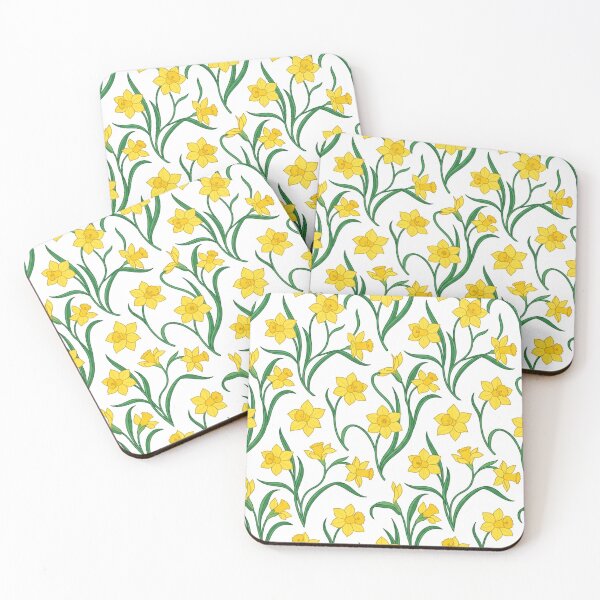 Item preview, Bright Yellow Daffodil Flower Botanical Pattern    designed and sold by Owcomm.