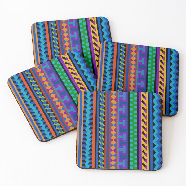 Item preview, Seminole Folk Art - Red Blue Orange Green Yellow designed and sold by ESPRIT MYSTIQUE.