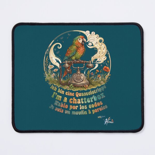 Item preview, WILDWISERS by HERMIE: Parrot - I'm a chatterbox designed and sold by HERMIE-design.