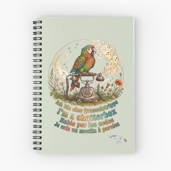 Item preview, WILDWISERS by HERMIE: Parrot - I'm a chatterbox designed and sold by HERMIE-design.