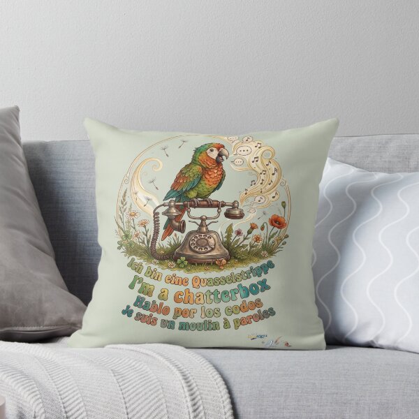 Item preview, WILDWISERS by HERMIE: Parrot - I'm a chatterbox designed and sold by HERMIE-design.