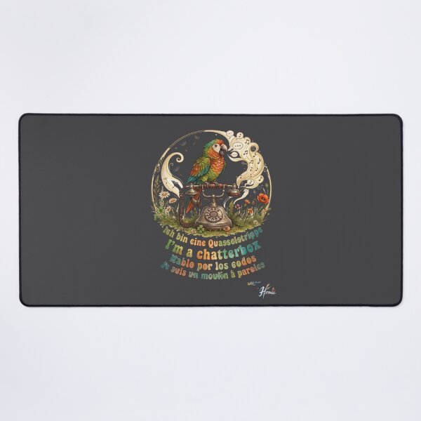 Item preview, WILDWISERS by HERMIE: Parrot - I'm a chatterbox designed and sold by HERMIE-design.