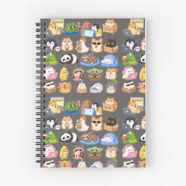 Item preview, Cute Viral Meme Animals – Kawaii Internet Animal Sticker Collage designed and sold by StickerJas.