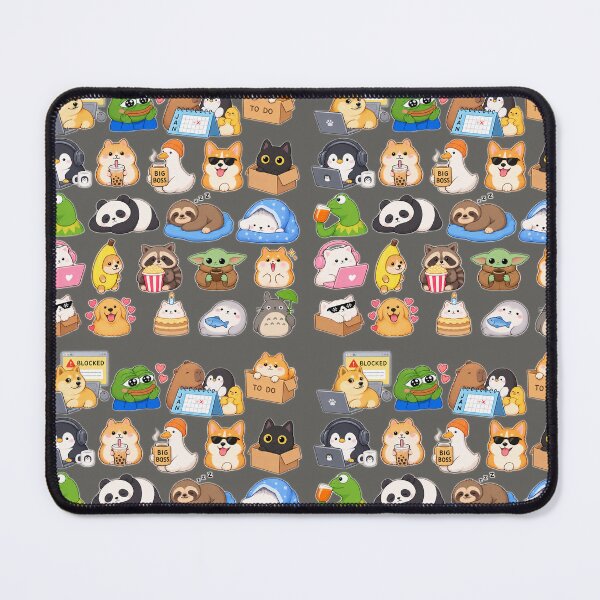 Item preview, Cute Viral Meme Animals – Kawaii Internet Animal Sticker Collage designed and sold by StickerJas.