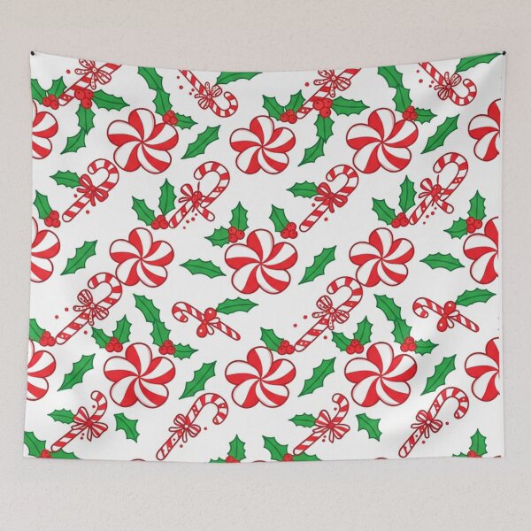 Item preview, Festive Christmas Candy Cane Holiday Pattern designed and sold by Owcomm.