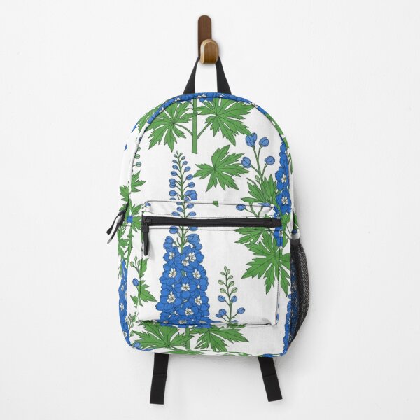 Item preview, Blue Delphinium Flower Botanical Seamless Pattern designed and sold by Owcomm.