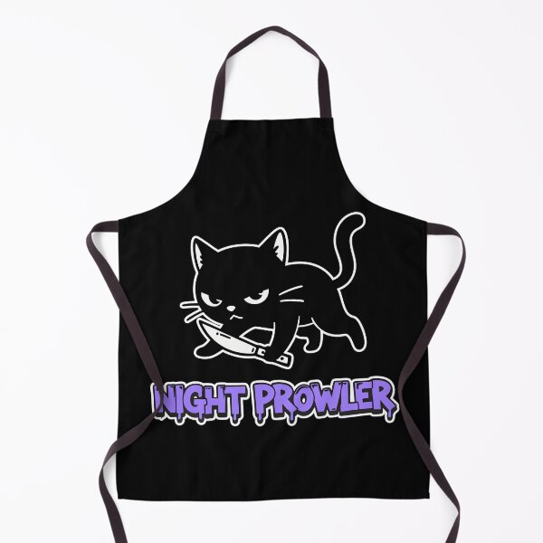 Item preview, Night Prowler Black Cat Knife Cartoon designed and sold by Taridesign.