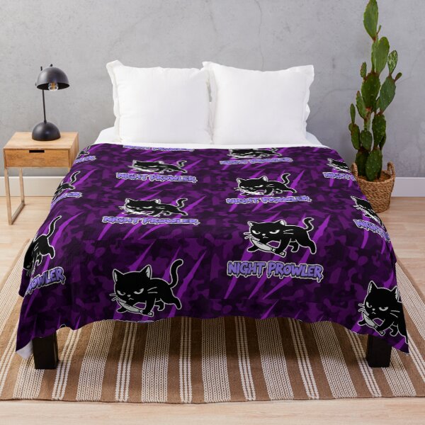 Artikelvorschau, Night Prowler Black Cat Knife Cartoon entworfen und verkauft von Taridesign.