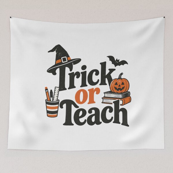 Item preview, Teacher Halloween - Trick or Teach  designed and sold by CampAndCoast.