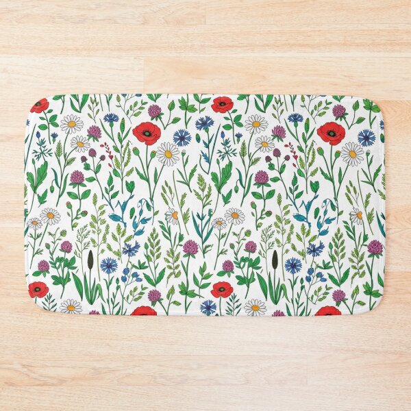 Item preview, Vibrant Wildflower Meadow Botanical Pattern Illustration designed and sold by Owcomm.