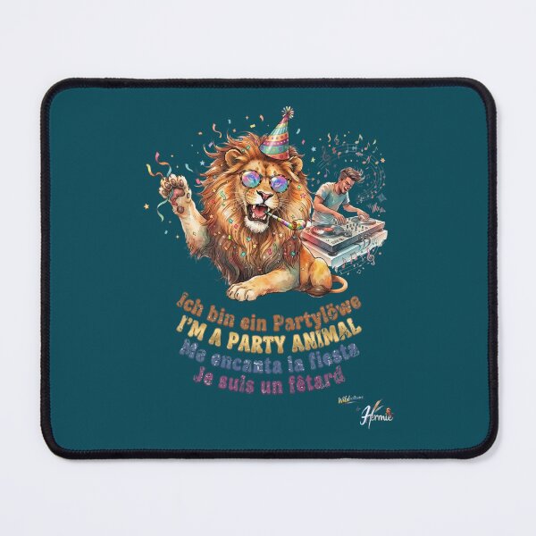 Item preview, WILDWISERS by HERMIE: Lion - I'm a party animal designed and sold by HERMIE-design.