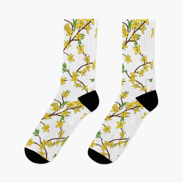 Item preview, Yellow Forsythia Spring Branches Floral Pattern designed and sold by Owcomm.