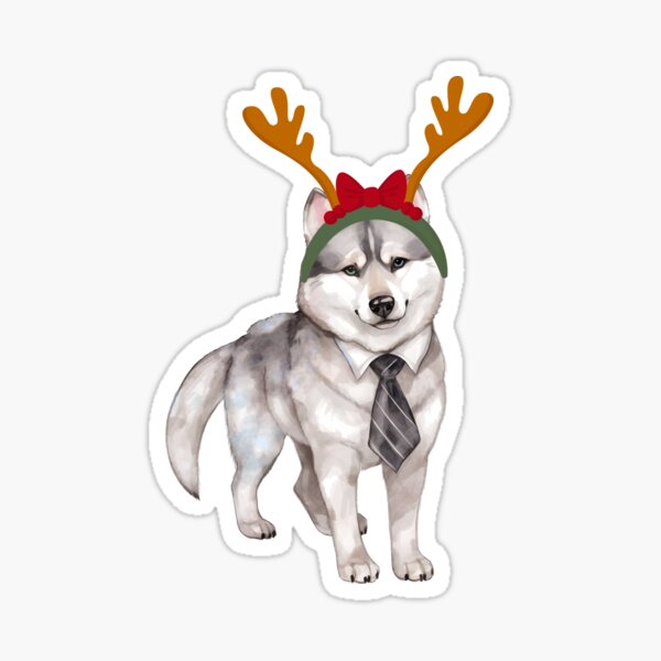 Artikelvorschau, Siberian Husky Funny Christmas Dog entworfen und verkauft von stormk10.