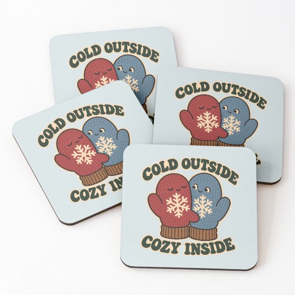 Item preview, Cold Outside, Cozy Inside – Hugging Winter Mittens designed and sold by  MAD's Recreation Studio.