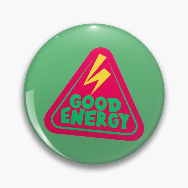 Item preview, Good Energy Retro Caution Sign designed and sold by PixellaneArt.