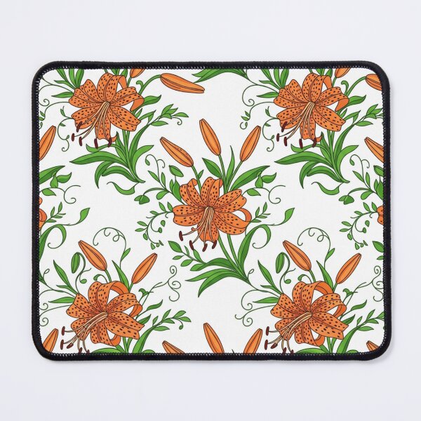 Item preview, Orange Tiger Lily Flower Floral Pattern    designed and sold by Owcomm.