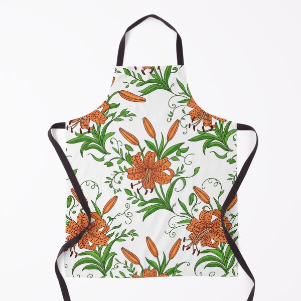 Item preview, Orange Tiger Lily Flower Floral Pattern    designed and sold by Owcomm.
