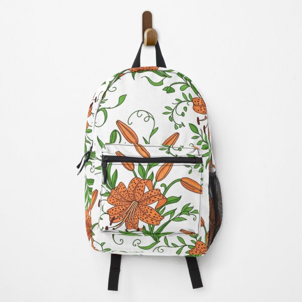 Item preview, Orange Tiger Lily Flower Floral Pattern    designed and sold by Owcomm.