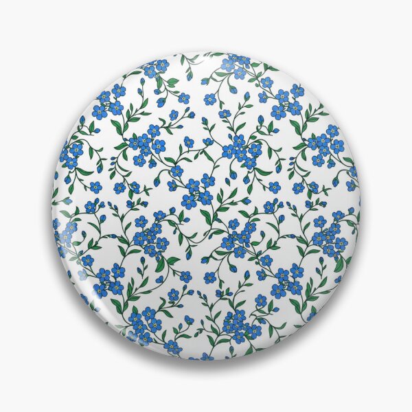 Item preview, Blue Forget Me Not Floral Pattern designed and sold by Owcomm.