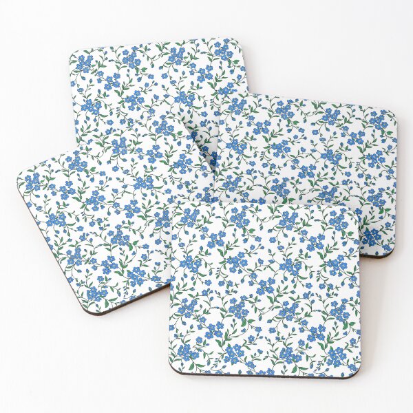 Item preview, Blue Forget Me Not Floral Pattern designed and sold by Owcomm.