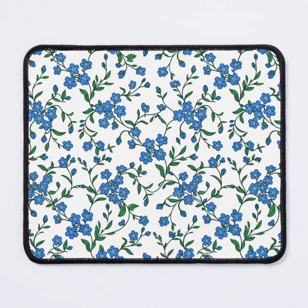 Item preview, Blue Forget Me Not Floral Pattern designed and sold by Owcomm.