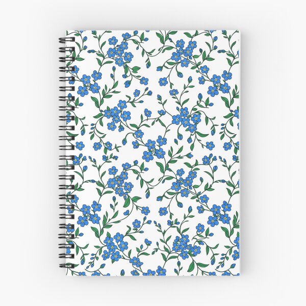 Item preview, Blue Forget Me Not Floral Pattern designed and sold by Owcomm.