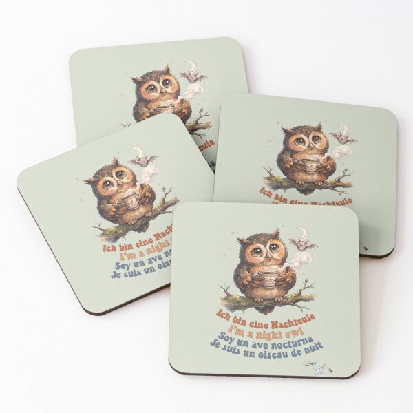 Item preview, WILDWISERS by HERMIE: Owl - I'm a night owl designed and sold by HERMIE-design.