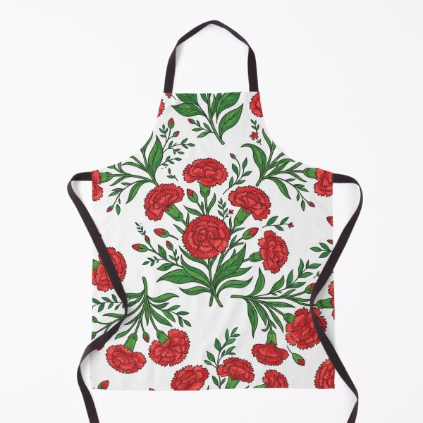 Item preview, Vibrant Red Carnation Floral Pattern Design designed and sold by Owcomm.