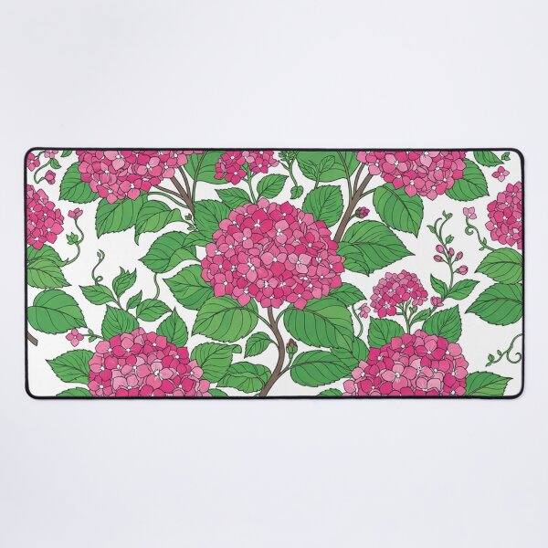 Item preview, Vibrant Pink Hydrangea Floral Garden Pattern designed and sold by Owcomm.