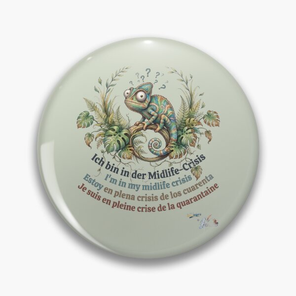 Item preview, WILDWISERS by HERMIE: Chameleon - I'm in my midlife crisis designed and sold by HERMIE-design.