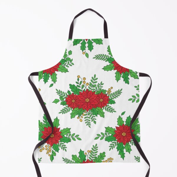 Item preview, Festive Poinsettia Floral Christmas Holiday Pattern    designed and sold by Owcomm.