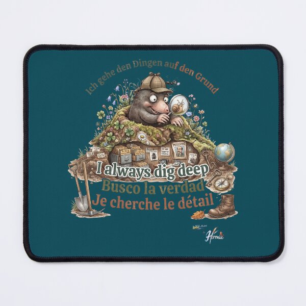 Item preview, WILDWISERS by HERMIE: Mole - I always dig deep designed and sold by HERMIE-design.