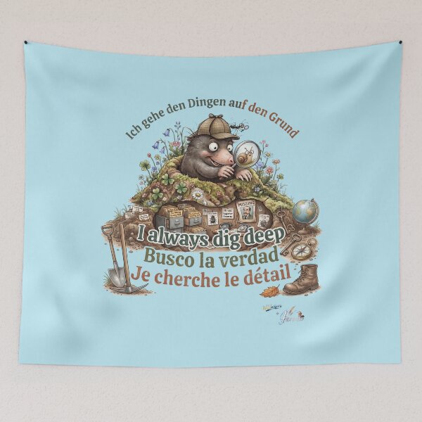 Item preview, WILDWISERS by HERMIE: Mole - I always dig deep designed and sold by HERMIE-design.
