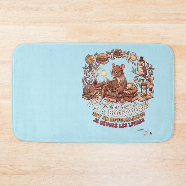 Item preview, WILDWISERS by HERMIE: Mouse / Rat - I'm a bookworm designed and sold by HERMIE-design.