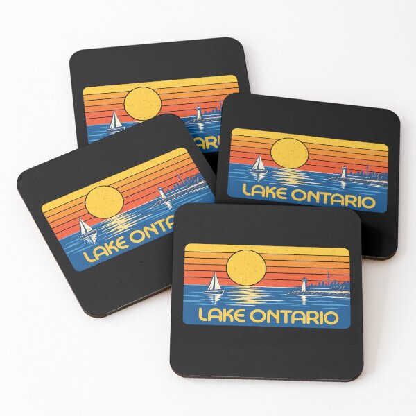Item preview, Lake Ontario Sunset Vintage Retro designed and sold by MO DESIGNS.