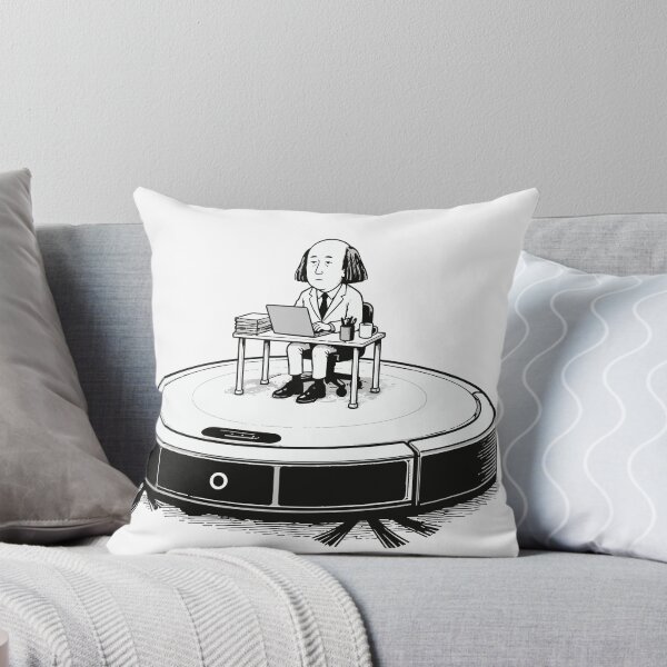 Item preview, Patrol Duty On A Robot Vacuum Illustration designed and sold by medicalkinoko.