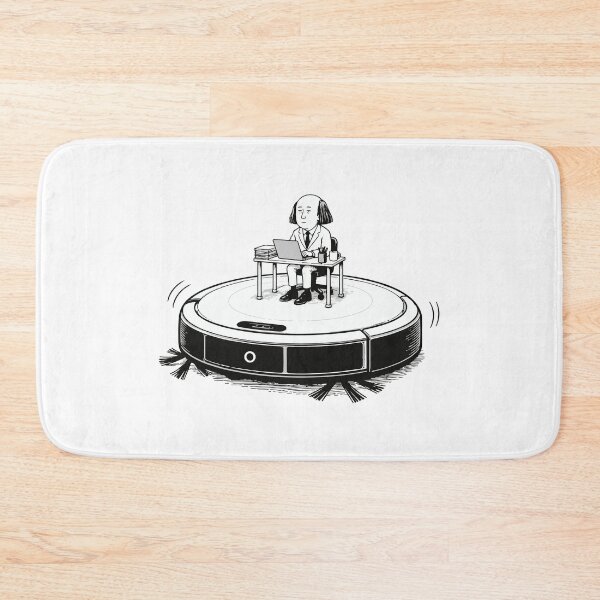 Item preview, Patrol Duty On A Robot Vacuum Illustration designed and sold by medicalkinoko.