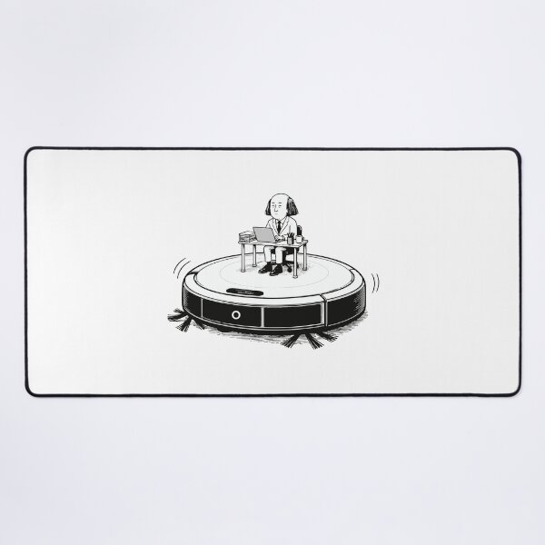 Item preview, Patrol Duty On A Robot Vacuum Illustration designed and sold by medicalkinoko.