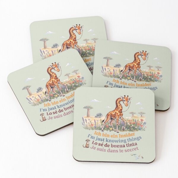 Item preview, WILDWISERS by HERMIE: Giraffe - I'm just knowing things designed and sold by HERMIE-design.