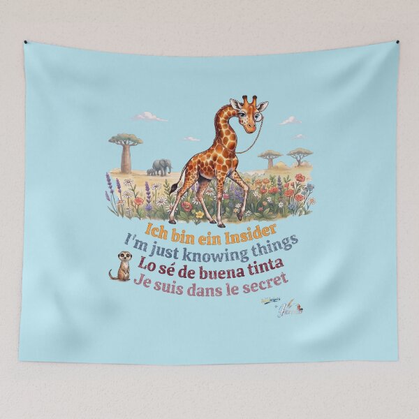 Item preview, WILDWISERS by HERMIE: Giraffe - I'm just knowing things designed and sold by HERMIE-design.
