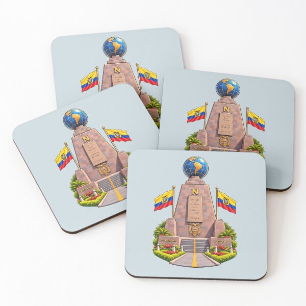 Item preview, Mitad del Mundo Ecuador – Colorful Quito Landmark Illustration designed and sold by HO•Designs.