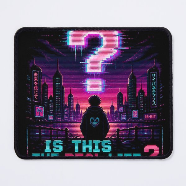 Item preview, Is This The Real Life Glitch Art Design designed and sold by Lespribos .