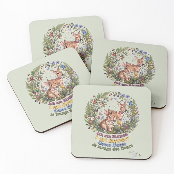 Item preview, WILDWISERS by HERMIE: Deer / Rabbit - I eat flowers designed and sold by HERMIE-design.