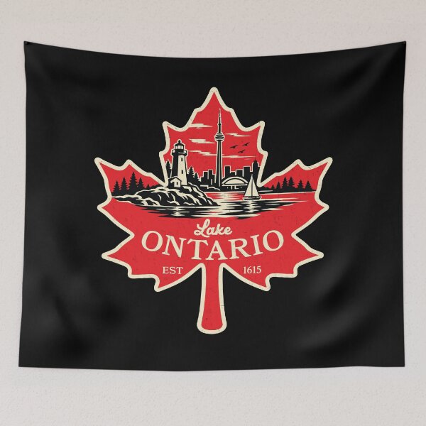 Item preview, Lake Ontario Canada Maple Leaf designed and sold by MO DESIGNS.