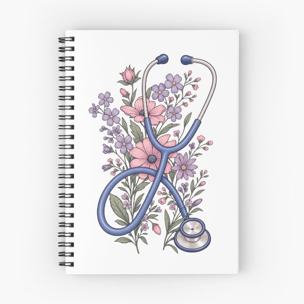Item preview, Floral Stethoscope Nurse Life Pastel Botanical Medical Design | Cute Stethoscope with Flowers Nursing Student and RN Gift Art | Pastel Floral Stethoscope Design for Doctors and Nurses designed and sold by LitzoyGlobeArt.