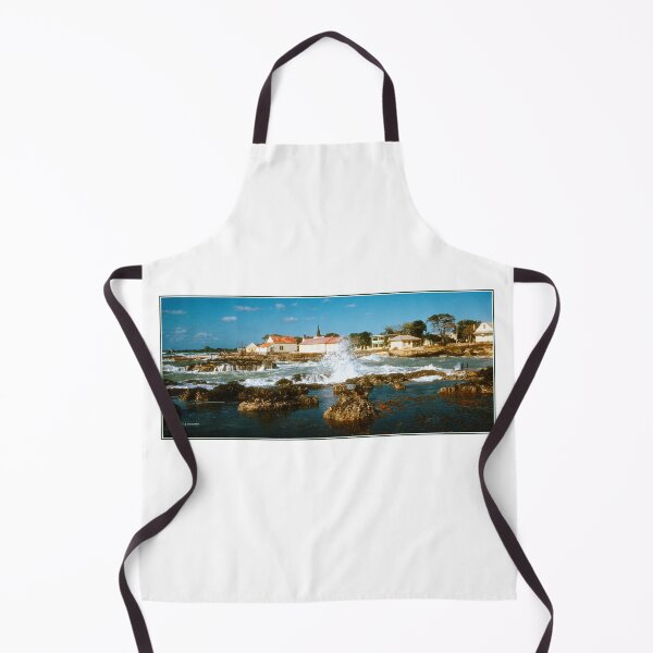 Item preview, Caribbean Coastal Village Scene Seascape, Tropical Shore Environment designed and sold by AMacGPhilly.