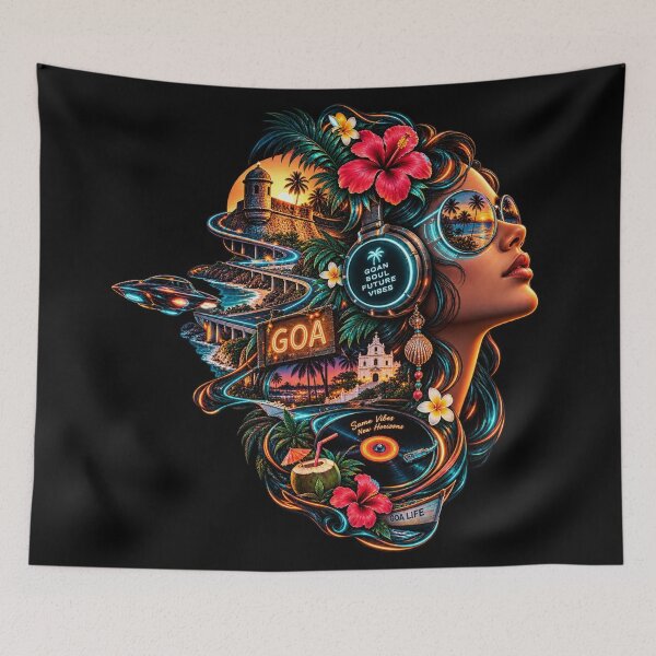Item preview, Goan Soul Future Vibes • Same Vibes New Horizons designed and sold by Goanheartprints.