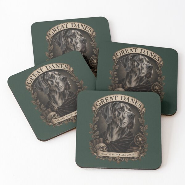Item preview, Great Danes Because People Are Creepy Gothic Scholar Art designed and sold by AmiGraph.