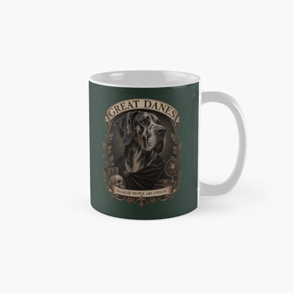 Item preview, Great Danes Because People Are Creepy Gothic Scholar Art designed and sold by AmiGraph.