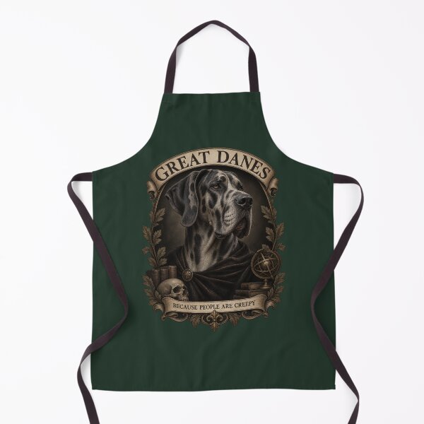 Item preview, Great Danes Because People Are Creepy Gothic Scholar Art designed and sold by AmiGraph.